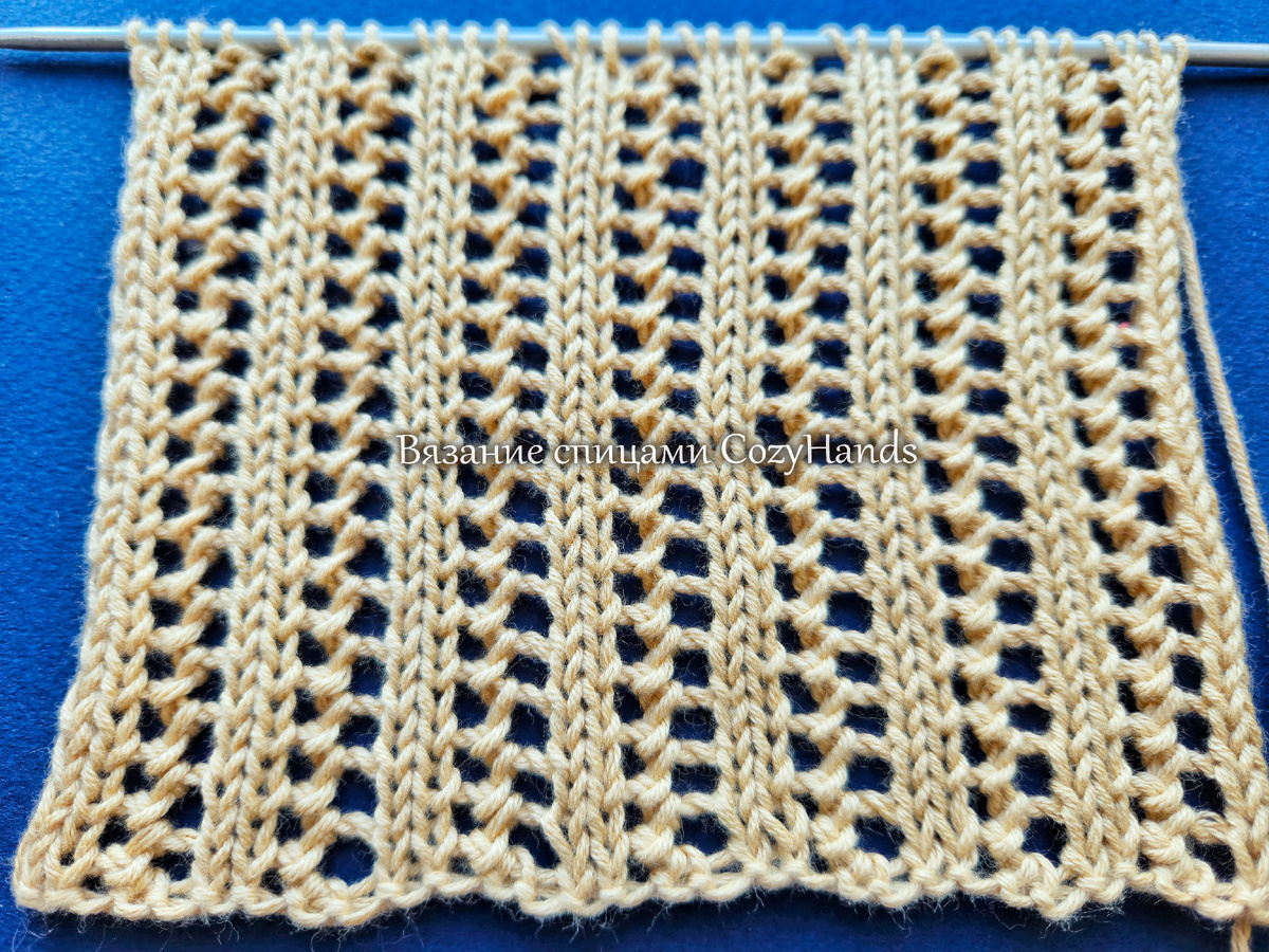 Узор для вязания летнего топа, джемпера, кардигана, сарафана, палантина