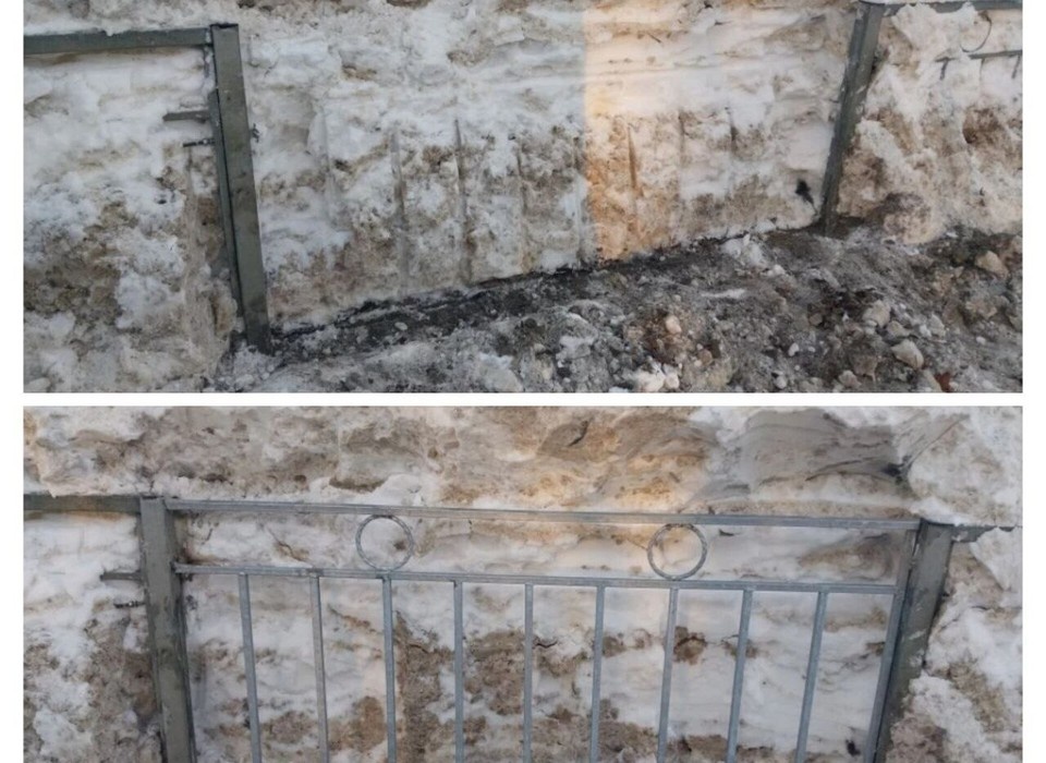    На Сельдинском шоссе и проспекте Нариманова в Ульяновске заменили сломанные дорожные ограждения. ФОТО: тг-канал «Правый берег» Ульяновск