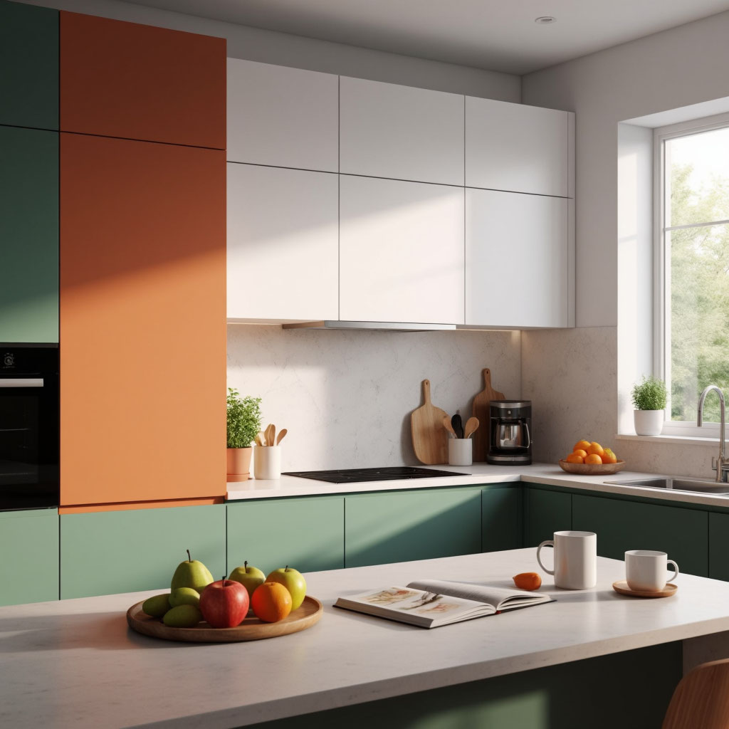 Выбирай цвет так, чтобы он вызывал у тебя желание зайти на кухню утром, а не сбежать из неё вечером.