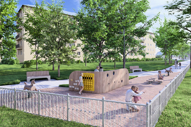    В Слободском займутся набережной: сделают километр променада с качелями и ротондой