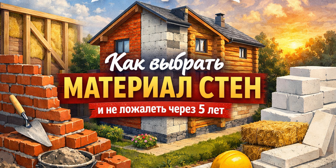 Как выбрать материал стен и не пожалеть через 5 лет