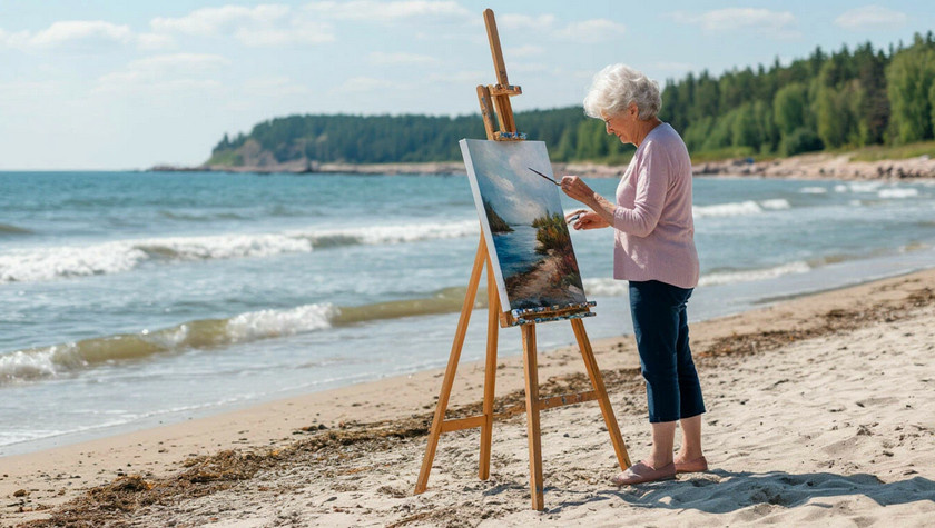 Ты слишком старая, чтобы начинать всё сначала - сказала дочь. А когда я села в поезд, она прислала смс: Мама, я горжусь тобой