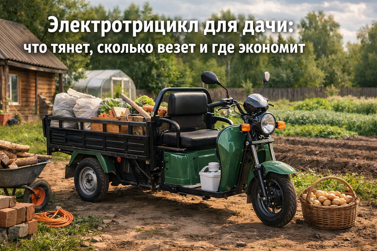 Картошка – дело святое, но трицикл тоже жалко. Разбираемся, сколько на самом деле можно грузить в «помощника», чтобы он не развалился после первого же сезона.