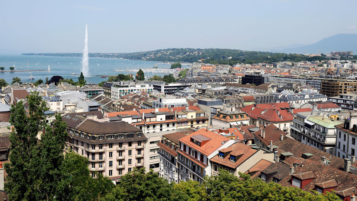    Женева вид города ГЛП