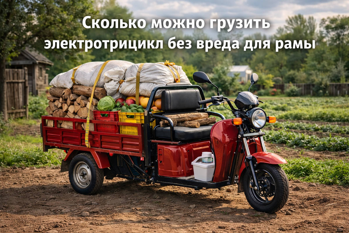 Трицикл вроде везет, а рама скрипит. Знакомая история? Рассказываем, как не убить шасси мешками с картошкой и почему цифра грузоподъемности – это не потолок, а ориентир.