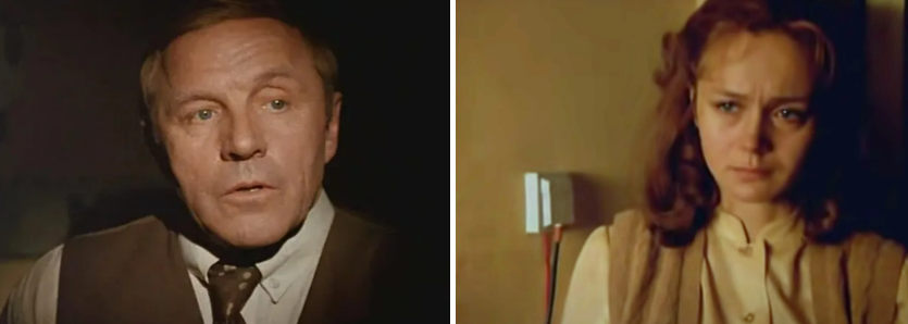 М. Ульянов и И.Купченко в фильме «Беседа без свидетеля» Н. Михалкова. 1983 г.