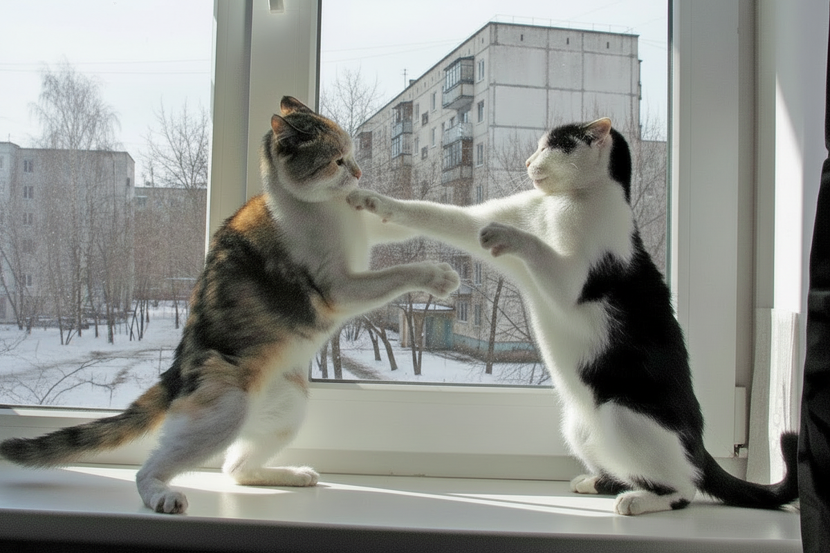 Нормальная игра для кошек происходит без использования когтей