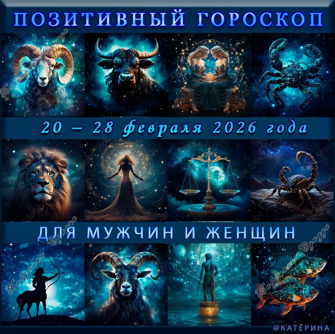ГОРОСКОП с 20 – 28 февраля 2026 года