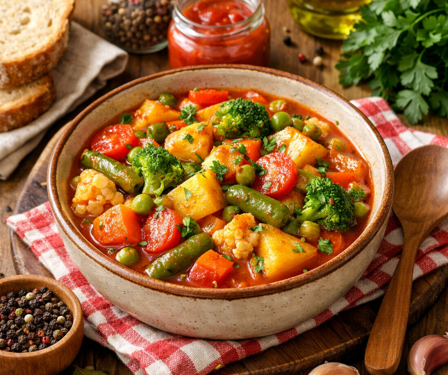 Рагу из замороженных овощей