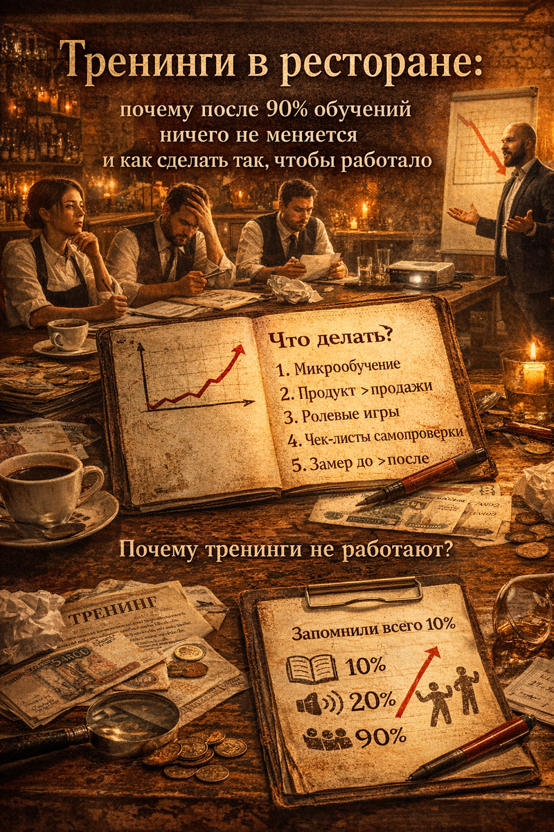 Тренинги в ресторане.