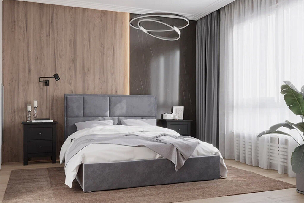 Кровать с мягким изголовьем НК Мебель, Яндекс Маркет