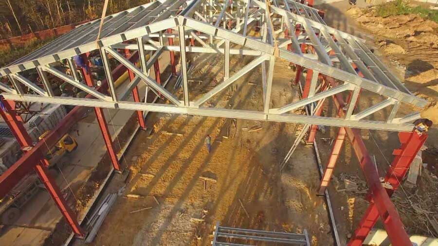 БЫСТРОВОЗВОДИМЫЙ ЗАВОД РЕЗИНОВЫХ ИЗДЕЛИЙ 18 Х 66 Х 10 С 10Т КРАН БАЛКОЙ В Г. ТУЛА, РОССИЯ