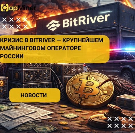 ➡️ Крупнейший российский майнер BitRiver оказался в глубоком финансово-юридическом кризисе, который может привести к банкротству