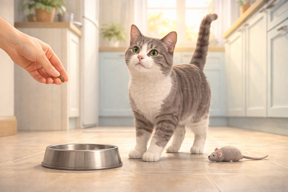 Мелкая дрожь хвоста при ожидании еды: эмоции внутри сильнее кошачьего спокойствия