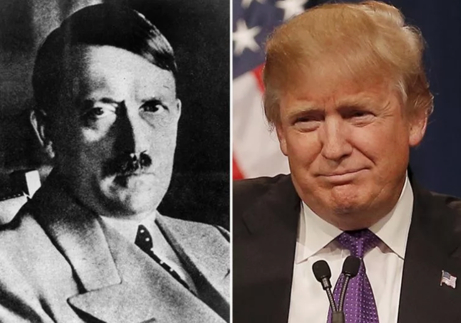 Коллаж: Гитлер, Трамп. Источник: The Jerusalem Post («почта Иерусалима») — израильская газета, выходящая на английском и французском языках.