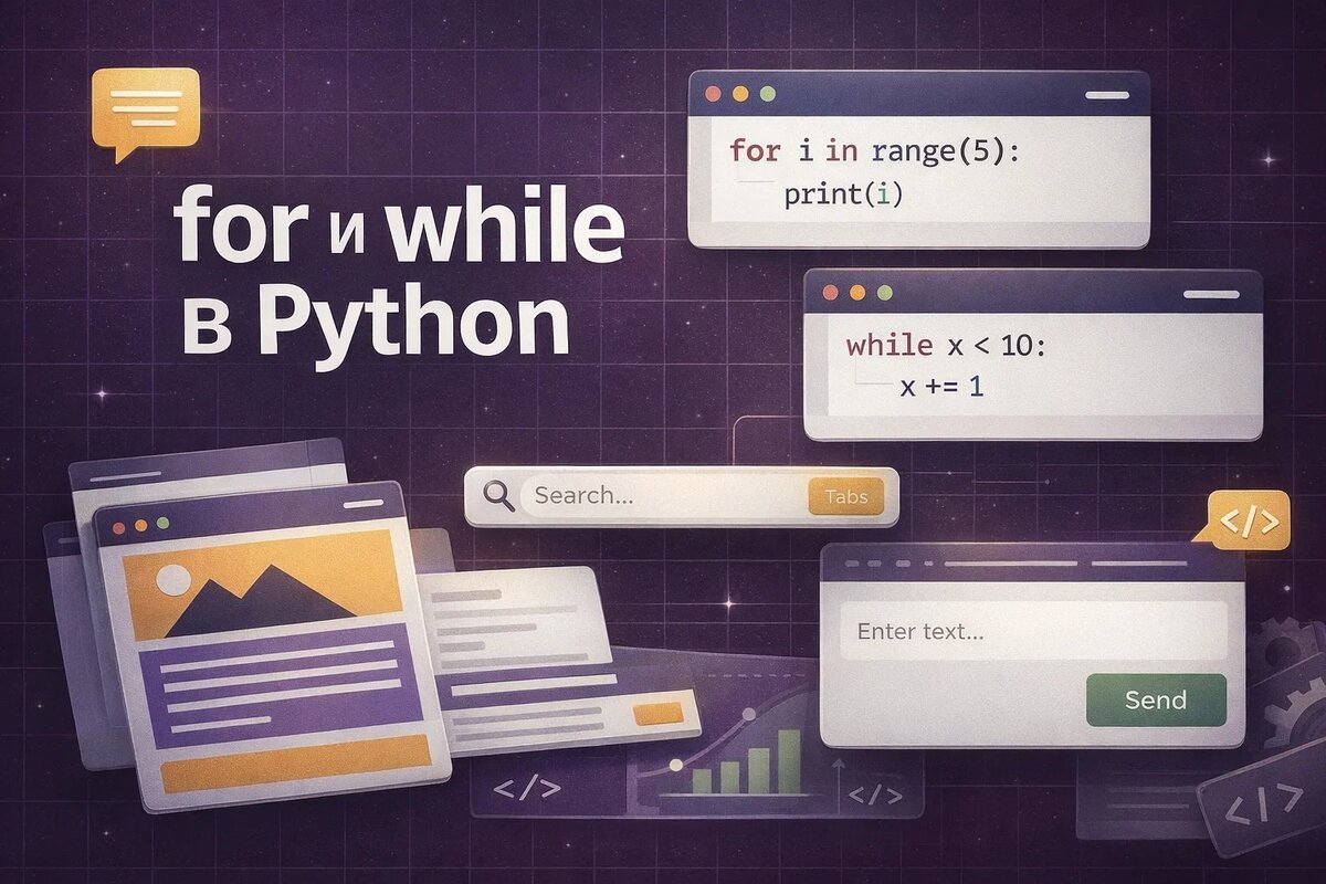 for и while в Python: в чём разница и какой цикл выбрать
