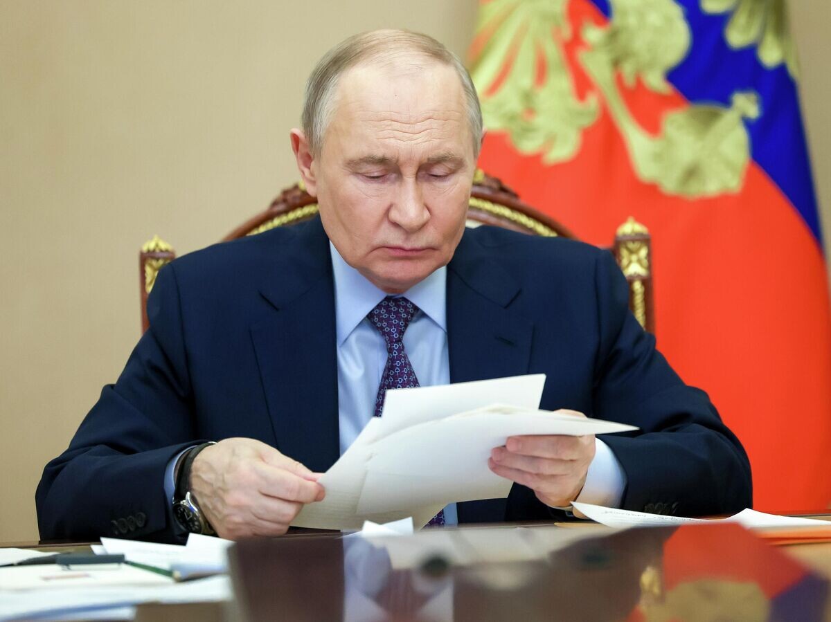    Президент России Владимир Путин проводит совещание с членами правительства РФ | © РИА Новости / POOL