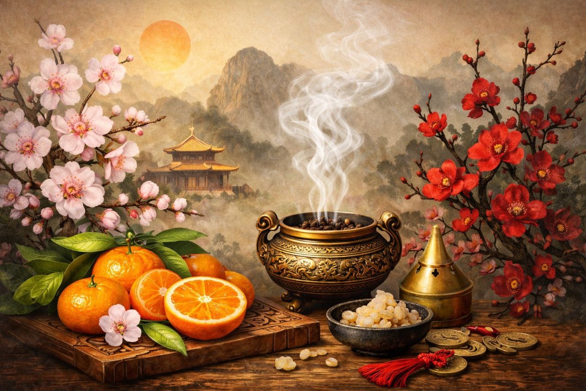 Ароматы Китайского Нового года: цитрусовые, пряные, цветочные для счастливого и удачного нового года