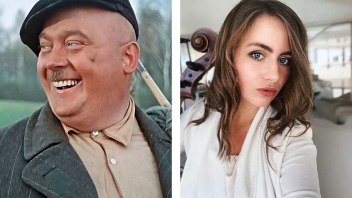 Евгений Моргунов и его внучка Евгения