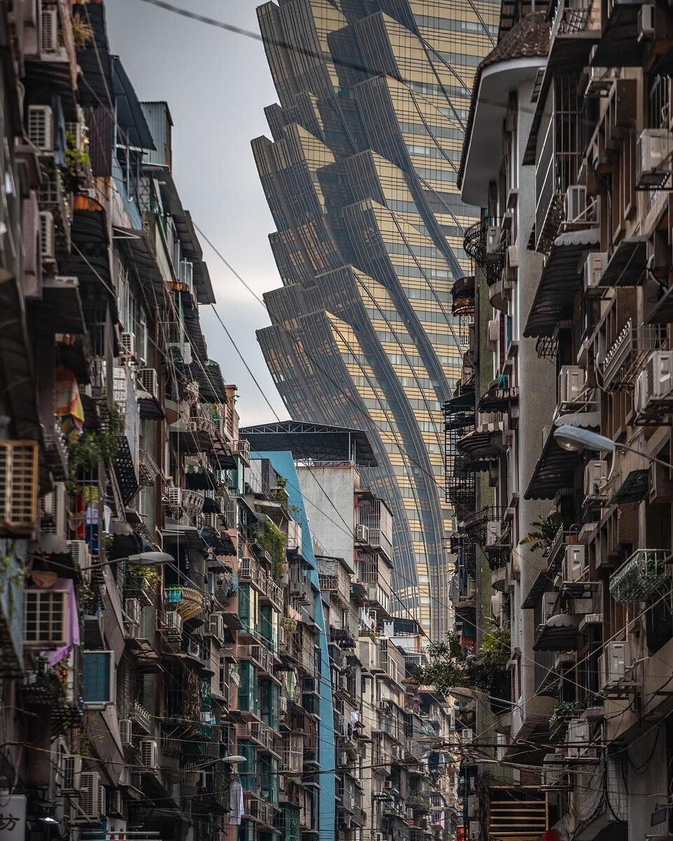 Сверхплотная городская среда в Макао, Китай