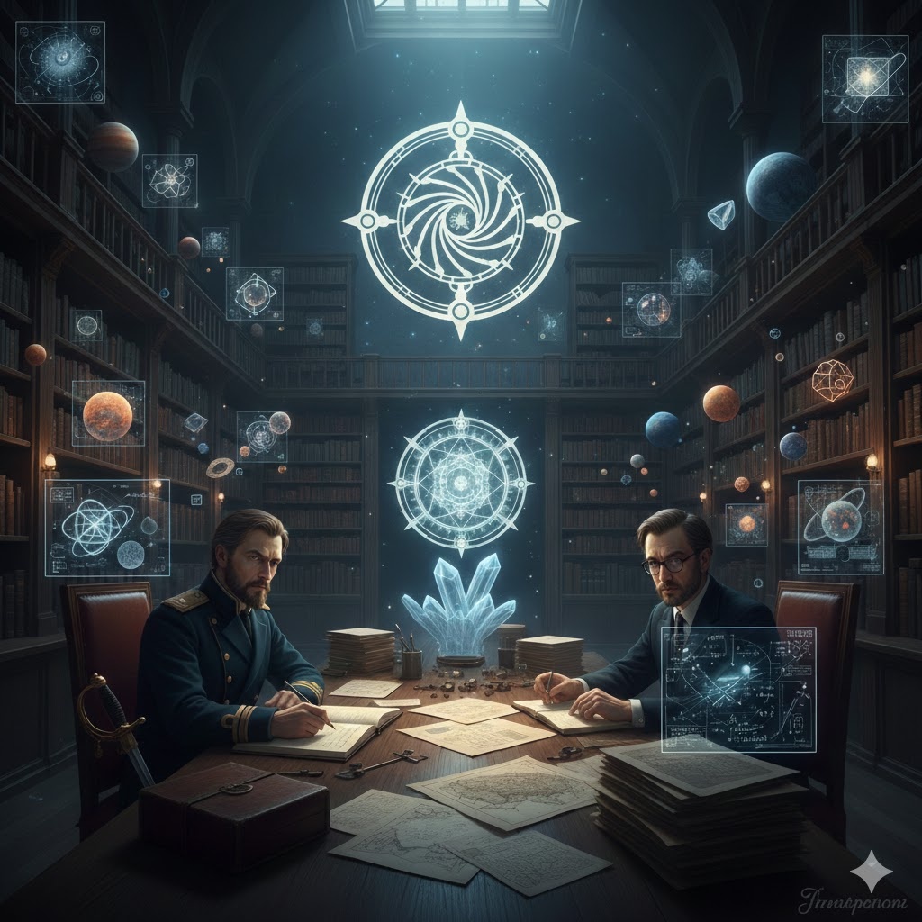 "Библиотека Диска", иллюстрация создана сетью Джемини