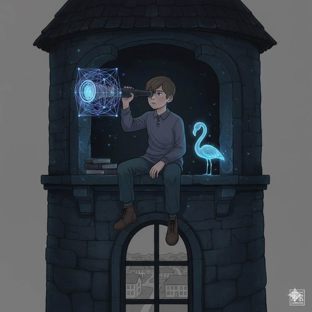 "Навигатор Великого Кристалла", иллюстрация создана сетью Джемини