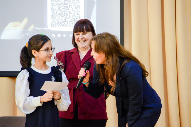 Актриса театра и кино Татьяна Шитова встретилась с тверскими школьниками