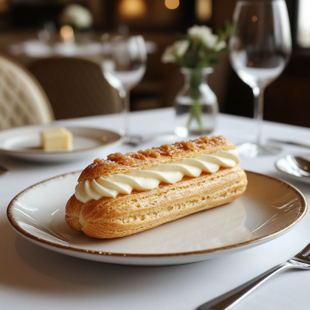 Классический ванильный эклер