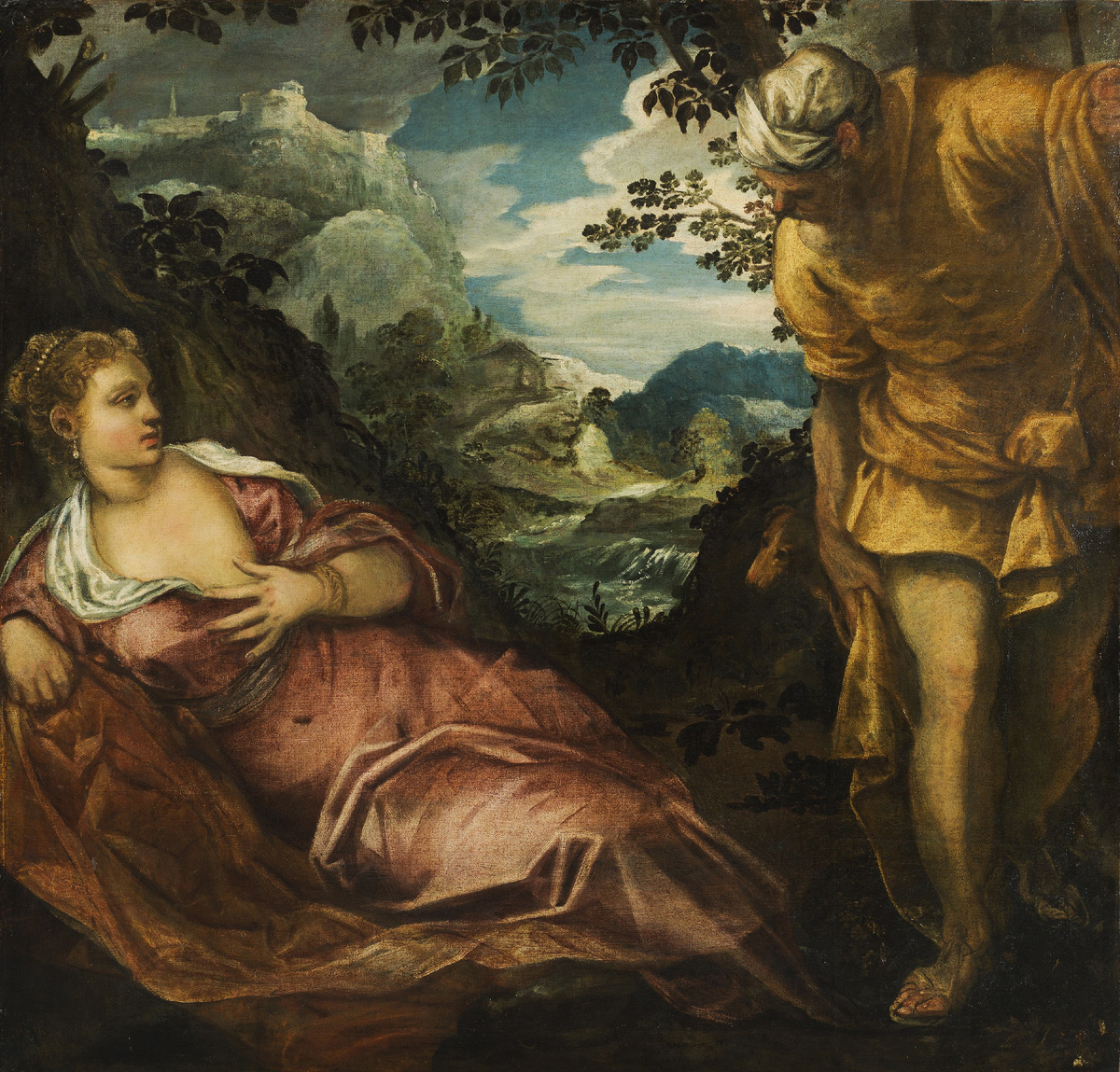 Тинторетто. «Встреча Иуды и Фамарь», 1555–1559 годы. Музей Тиссена-Борнемисы, Мадрид