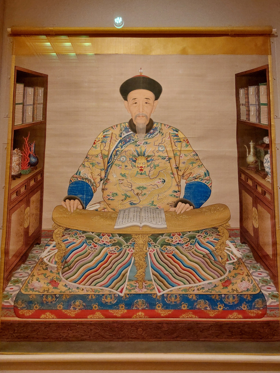 Неизвестный автор. Портрет императора Канси (династия Цин). Первая половина XVIII в. Шелк, тушь, цветная тушь