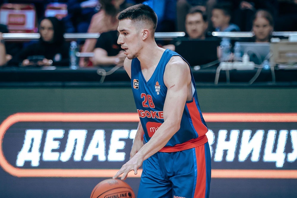    Разыгрывающий БК "Игокеа" Новак Мусич принес своей команде 12 очков. / Фото: Пресс-служба Единой лиги