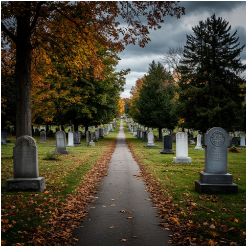 Сгенерировано ИИ- царствие мёртвых.