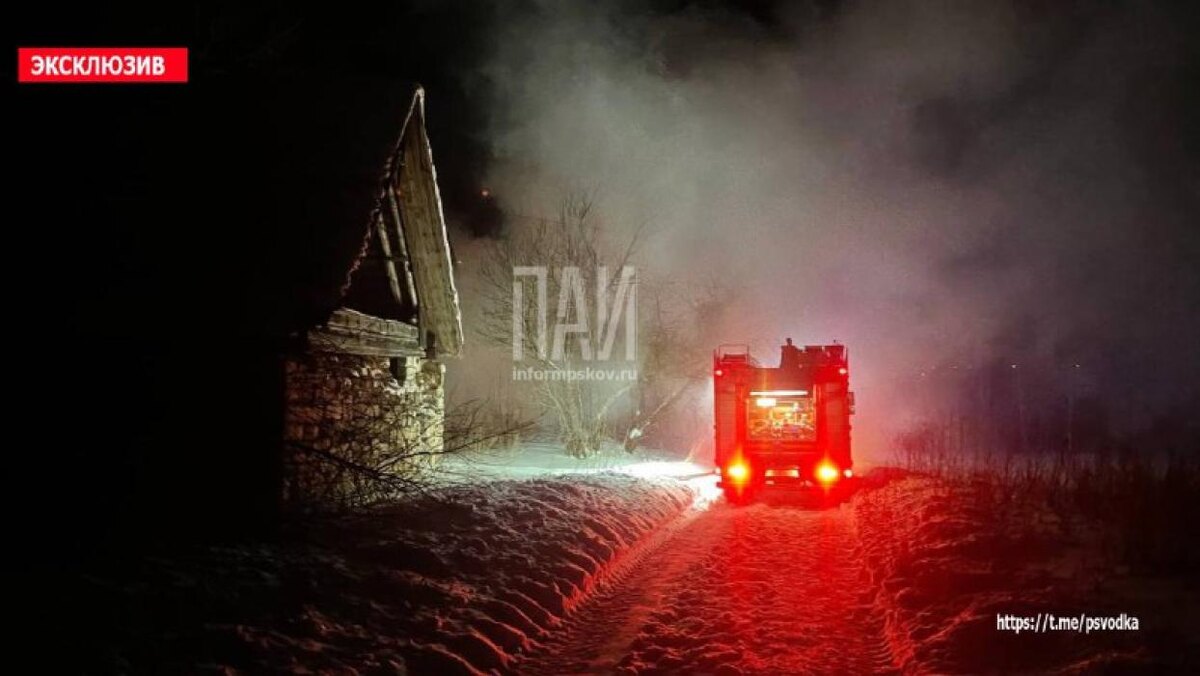 Пожар в Островском округе
Фото: ПАИ