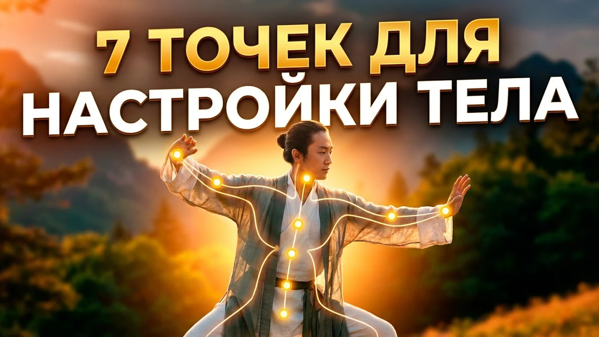 7 точек для настройки тела в Цигун