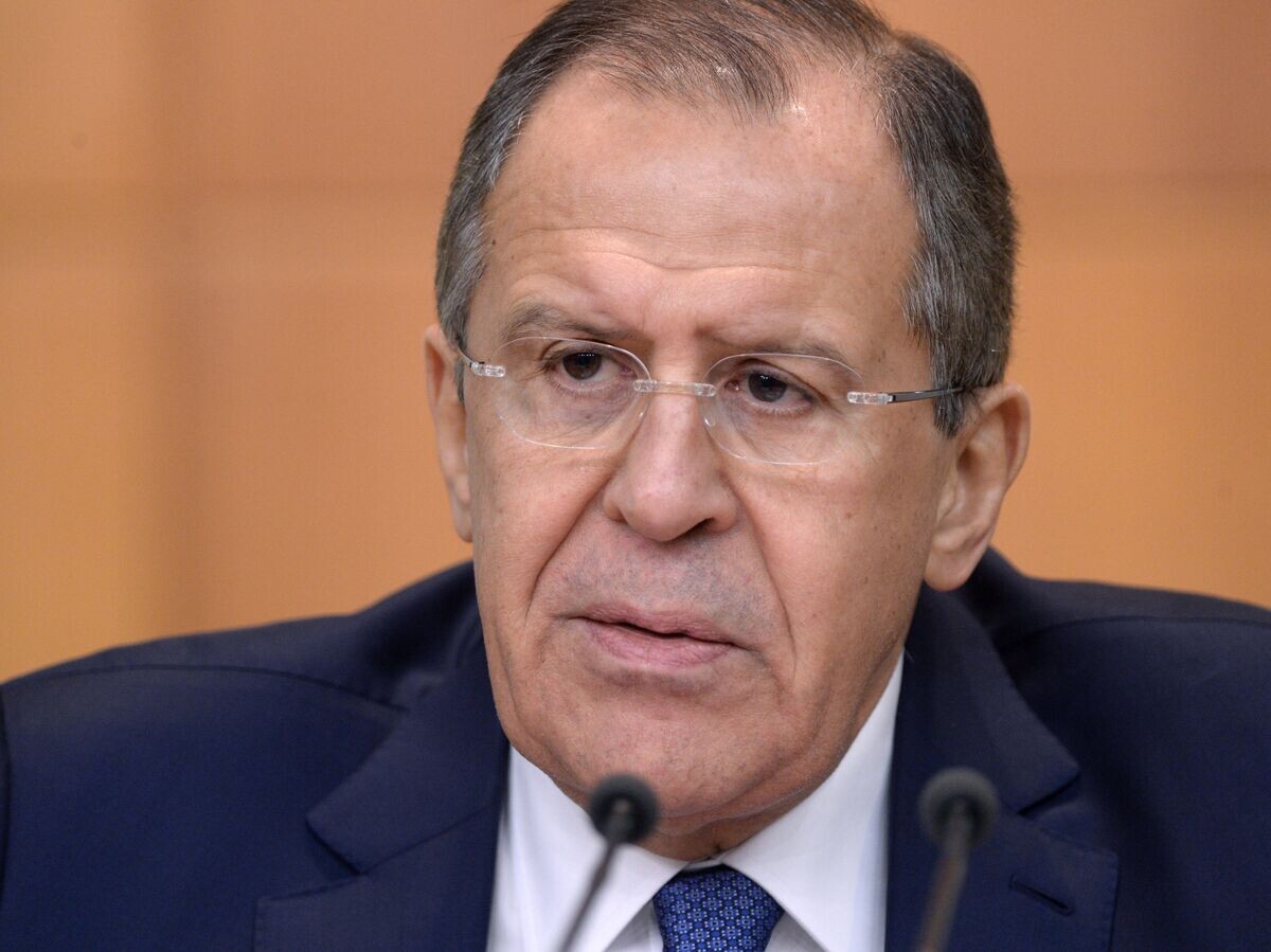    Министр иностранных дел России Сергей Лавров на пресс-конференции в Москве | © РИА Новости / Григорий Сысоев