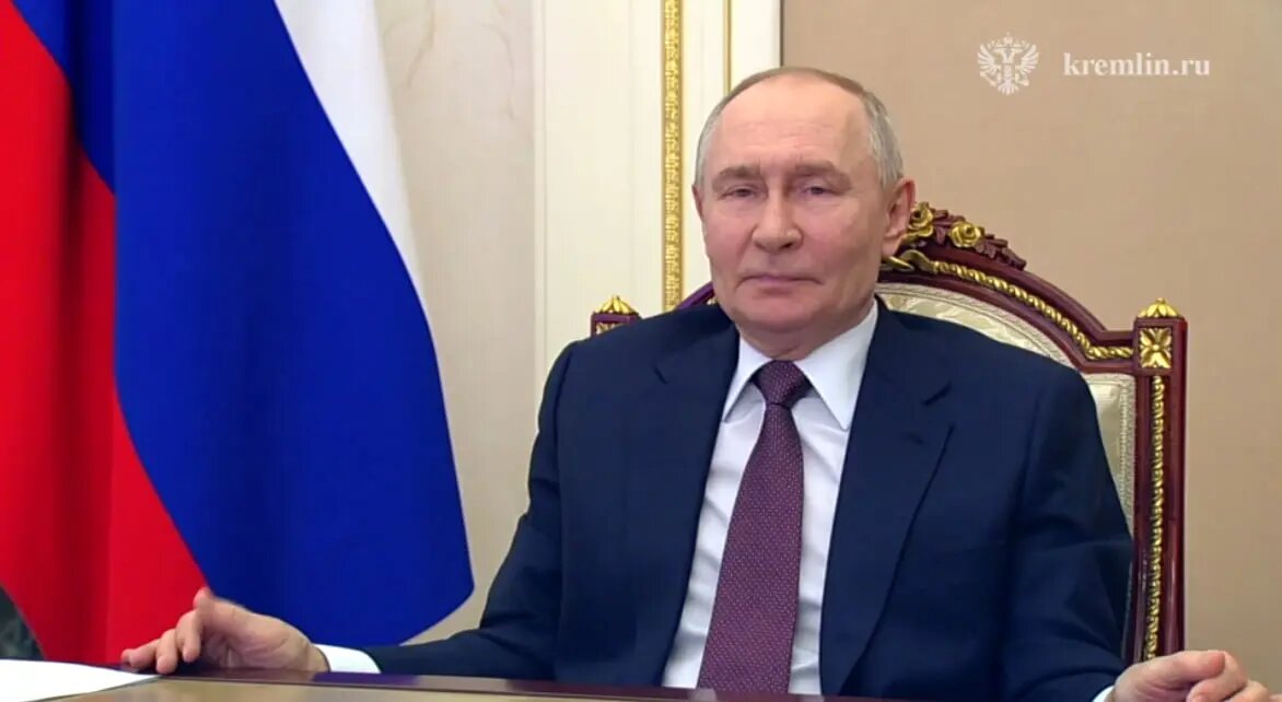    Владимир Путин. Фото: скриншот из видео пресс-службы Кремля.