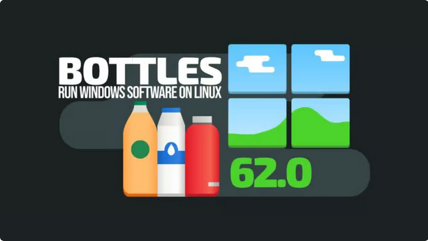 Bottles 62.0 получил интеллектуальный анализатор Eagle и улучшенную совместимость с Linux-средой