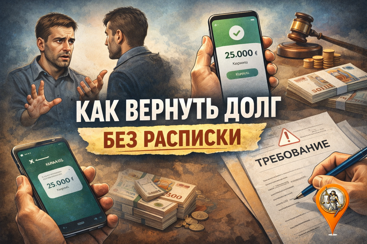 Как вернуть долг без расписки