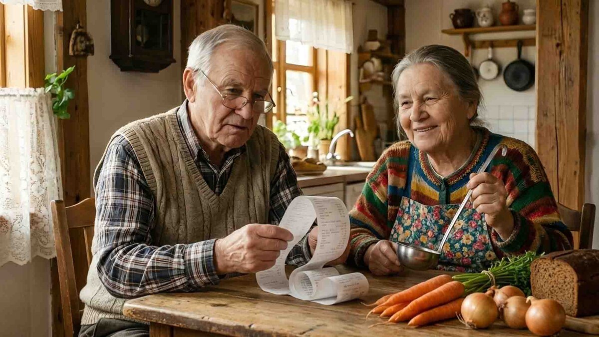 Семейный совет в разгаре: когда чек из магазина похож на телефонный номер, на помощь приходит смекалка. Иван считает цифры, а Мария уже придумывает, как превратить их во вкусный обед.