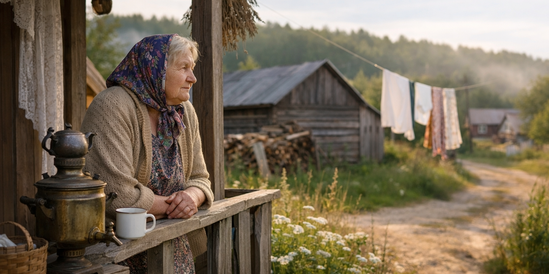Деревенская бабушка