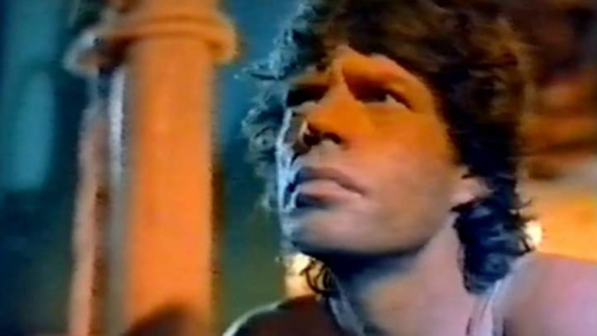 Мик Джаггер в фильме «Running Out of Luck», 1985 г.