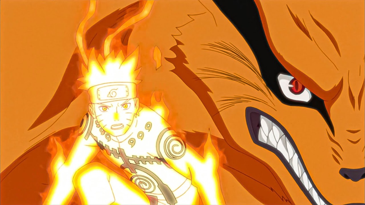 Наруто в режиме Куромы