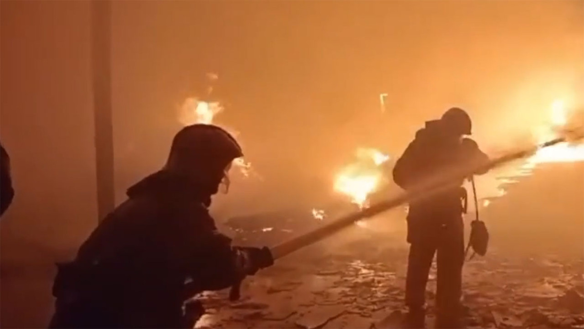    Апшеронск деревообрабатывающий цех ЧП пожар МЧС