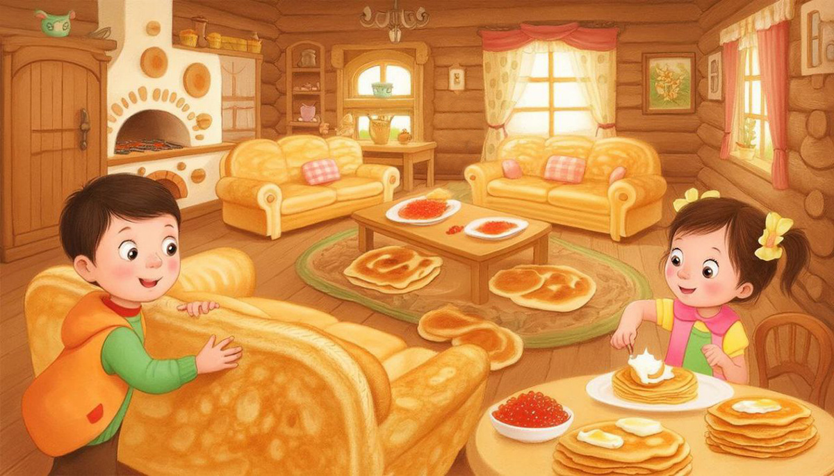 Самые вкусные фантазийные блины в доме у Масленицы. 