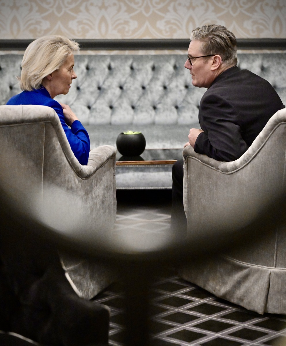    урсула фон дер Ляйен и Кир Стармер 2025