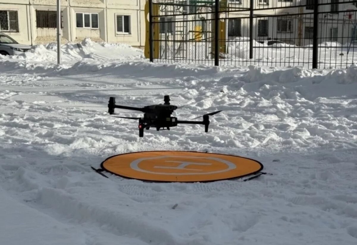    На Сахалине скопление снега и наледи на крышах фиксируют беспилотники