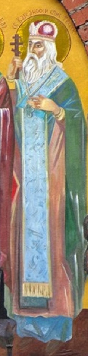 Святитель Варсонофий, епископ Тверской, чудотворец Казанский. Современная икона.
