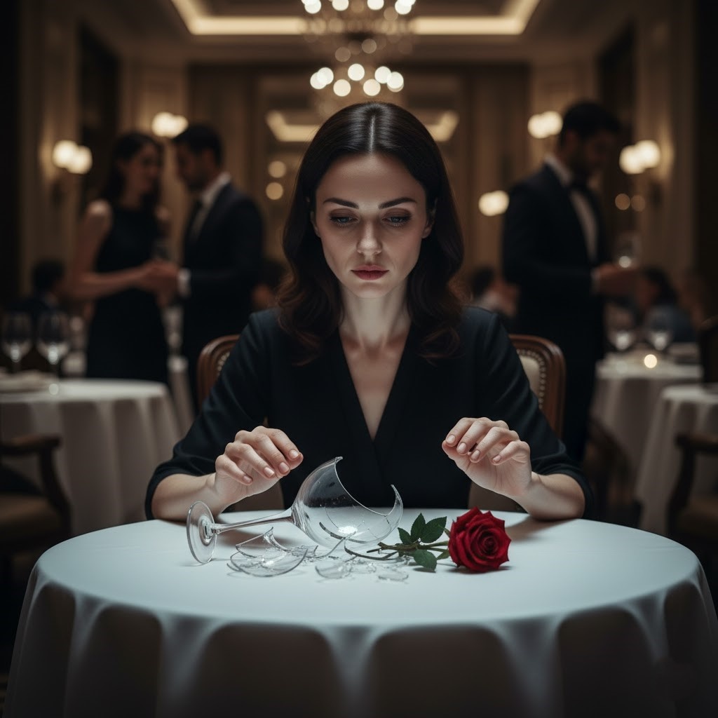 Она смотрит на эти осколки с такой нежностью и надеждой, будто это сокровища.