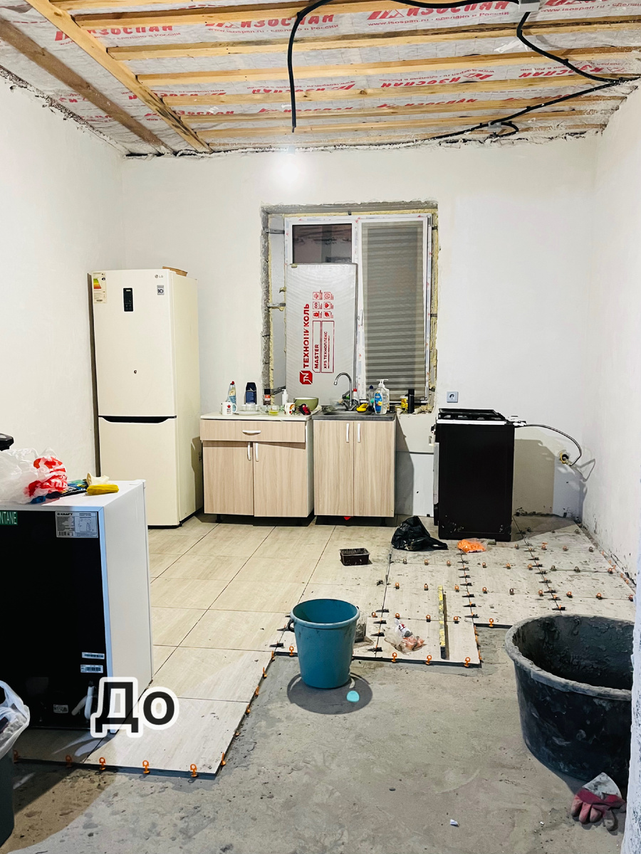 Наша кухня на этапе ремонта