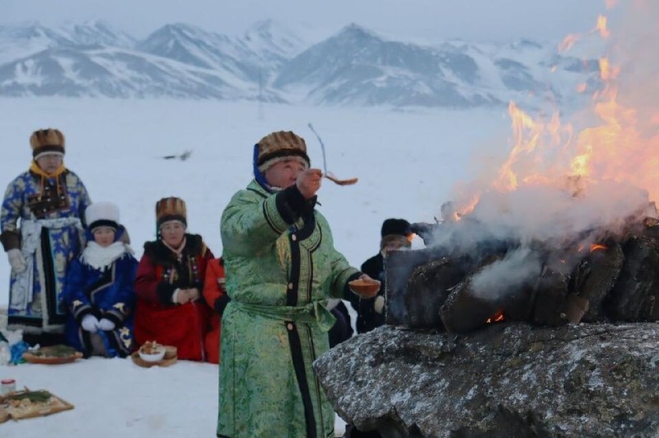    Обряд Саҥ-салары в Кош-Агачском районе. Источник: t.me/koshagachsky